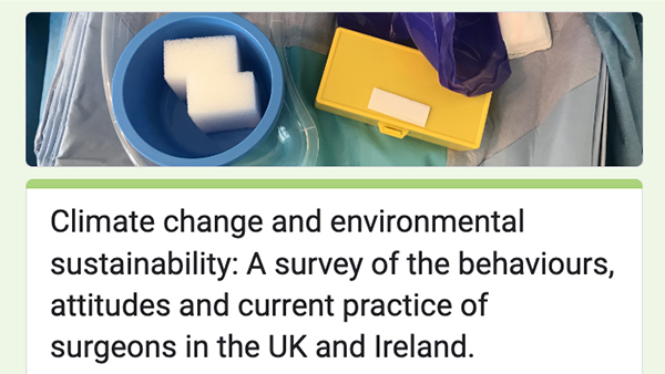 Sustainable Practice Survey: The Role of the Surgeon image